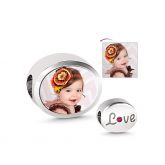 Love Photo Charm Sterling Silver