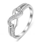 Split Shank Infinity Sterling Silver Ring