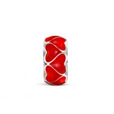 Red Heart Stopper Sterling Silver