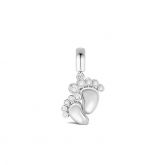 Baby's Footprints Pendant Sterling Silver