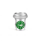 Coffee Cup Charm Sterling Silver