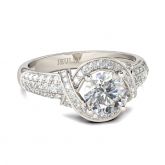 Jeulia Interwoven Round Cut Sterling Silver Ring