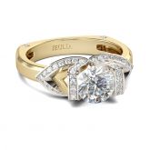 Tension Set Round Cut Sterling Silver Ring