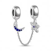Starry Night Safety Chain Sterling Silver