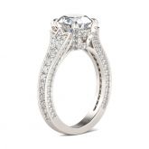 Classic Round Cut Sterling Silver Ring