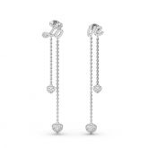 Jeulia Love Heart Drop Earrings