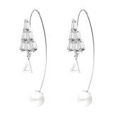 Unique Geometric Sterling Silver Earrings