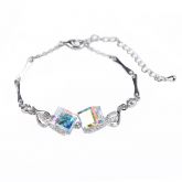 Cube Design Sterling Silver Bracelet