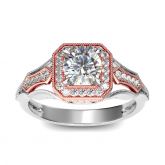 Vintage Round Cut Sterling Silver Ring