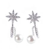 Star Bypass Sterling Silver Ear Jackets