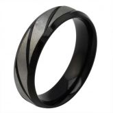Jeulia Diagonal Stripe Men's Band
