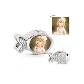 Cute Fish Photo Charm Sterling Silver