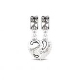 Mother & Daughter Charm Sterling Silver