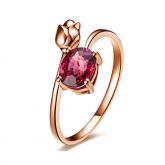 Floral Design Sterling Silver Adjustable Ring