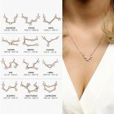Constellation Necklace With Stones Sterling Silver
