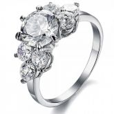 Cluster Sterling Silver Ring