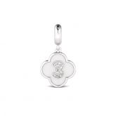 Number Three Charm Sterling Silver