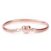 Rose Gold Tone Heart Bracelet