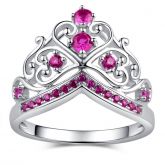 Jeulia Crown Promise Ring