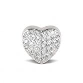 Heart Forever Friend Charm Sterling Silver