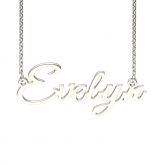 Silver Great Vibes-Regular Style Name Necklace