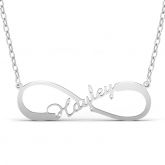 Single Name Infinity Necklace Sterling Silver