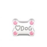 Dog Bone Charm Sterling Silver