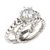Interchangeable Round Cut Sterling Silver Set