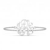 Custom Monogram Bracelet Sterling Silver
