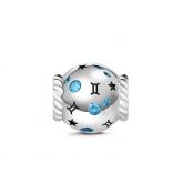 Gemini Charm Sterling Silver