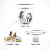 Personalized Laser Engraved Photo Bangle