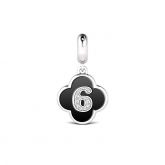 Number Six Pendant Sterling Silver