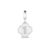 Number One Charm Sterling Silver