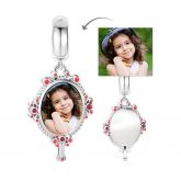 Magic Mirror Photo Charm Sterling Silver