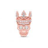 Skull Queen Charm Sterling Silver