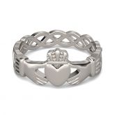Simple Claddagh Stainless Steel Men's Band