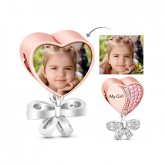 My Precious Daughter Pink Stones Photo Charm