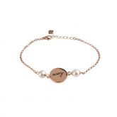 Disc Cultured Pearl Sterling Silver Bracelet