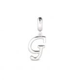 Letter G Dangling Charm Sterling Silver