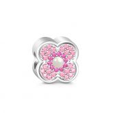 Blossom Pink Stone Charm Sterling Silver