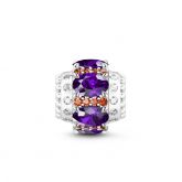 Good Luck Stone Charm Sterling Silver