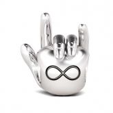 I Love You Gesture Hand Sterling Silver