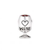 Wine Glass Charm Sterling Silver