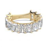 Classic Baguette Cut Sterling Silver Women's Band