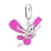 Butterfly Fairy Sterling Silver Pendant Charm