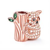 "Koala Hugging Tree" Sterling Silver Charm