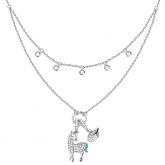 Jeulia Layered Unicorn Sterling Silver Necklace