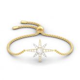 Jeulia Two Tone Star Sterling Silver Bracelet