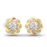 Jeulia Knot of Love Sterling Silver Stud Earrings