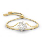 Jeulia Halo Round Cut Sterling Silver Bracelet